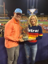 Brian Dubiski with the Astros’ Stephanie Stegall #AstrosProud #EarnedHistory