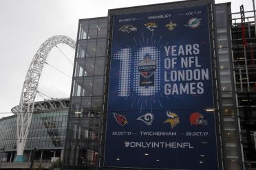 Celebrating 10 years of regular season NFL games in London #RhinoUK