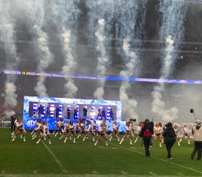 Halftime show at Raiders vs Seahawks game in London