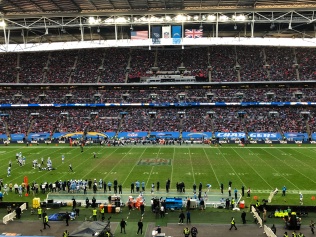 Proud to be a part of another sellout and amazing NFL game in London at Wembley Stadium as the Chargers held off the Titans #RhinoUK
